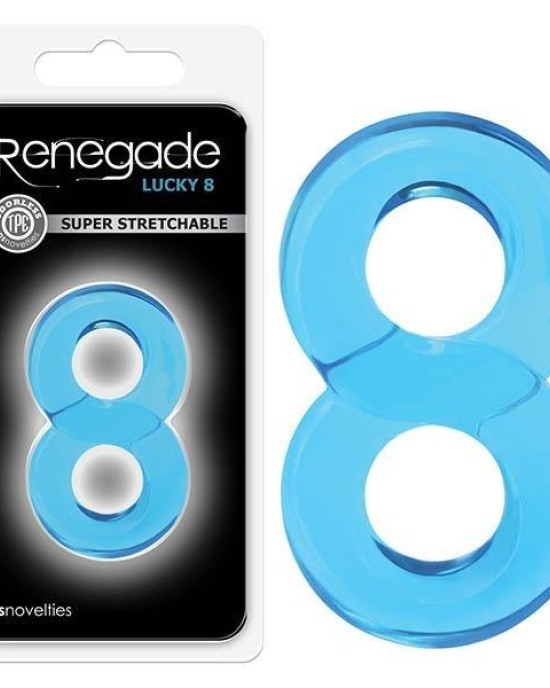 Renegade -  Lucky 8 - Blue Cock Ring