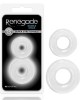 Renegade - Double Stack - Clear Cock Rings - Set of 2