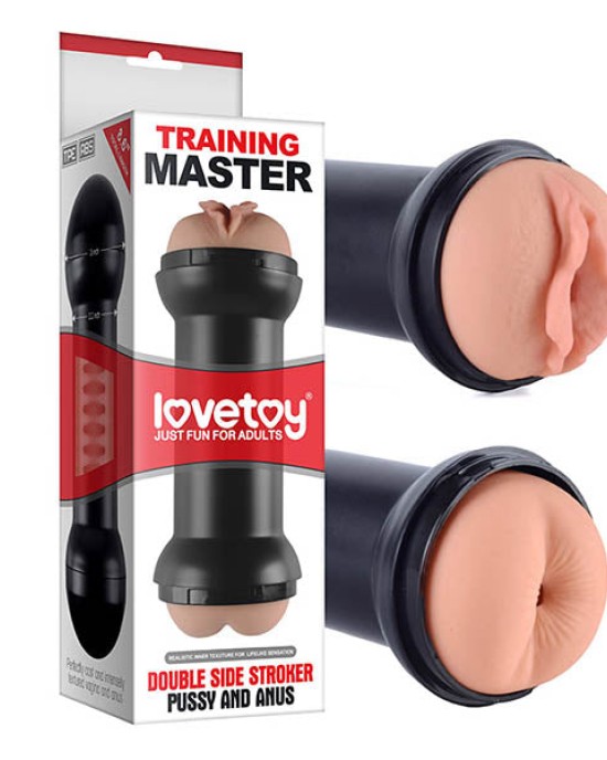 Training Master Double Side Stroker - Pussy & Ass Double Sided Stroker