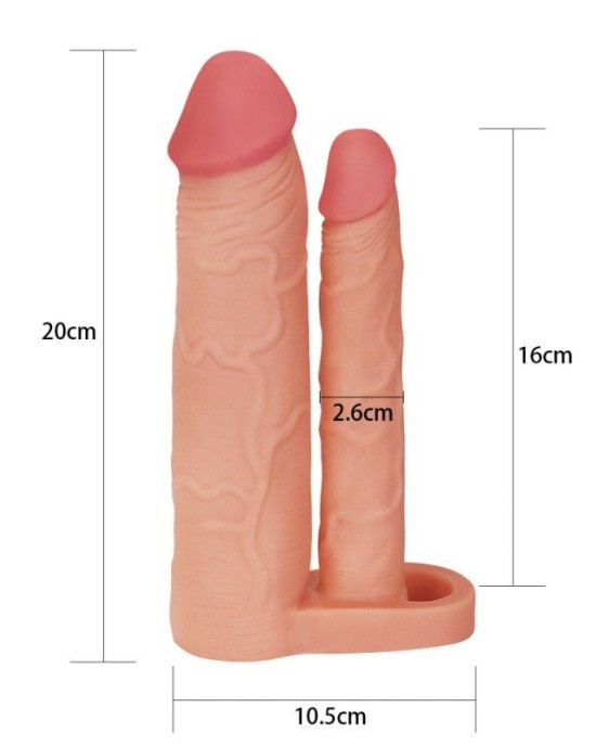 Pleasure X-Tender Double Penis Sleeve