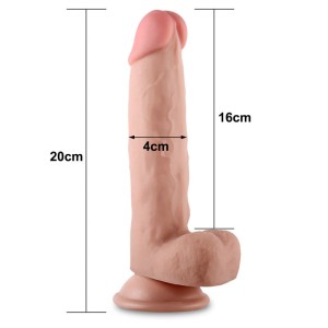 Sliding Skin Dual Layer Flesh 7.5 Inch Dong