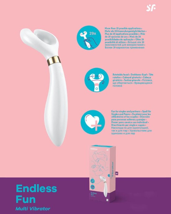 Satisfyer Multi Vibrator Endless Fun - White