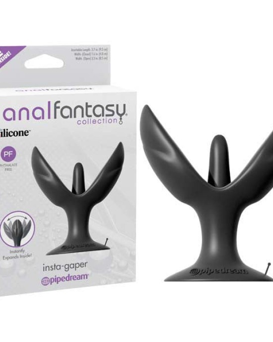 Anal Fantasy Collection Insta-Gaper - Black 9.5 cm (3.7'') Gaping Butt Plug