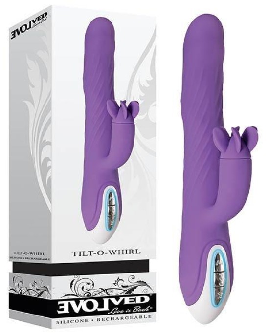 Purple Tilt O Whirl Rabbit Personal Massager