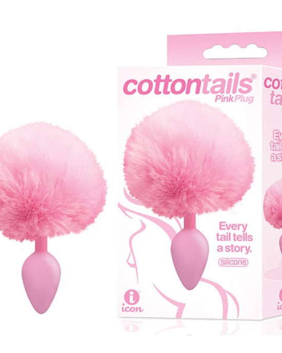 The 9's Cottontails - Pink Butt Plug with Bunny Tail