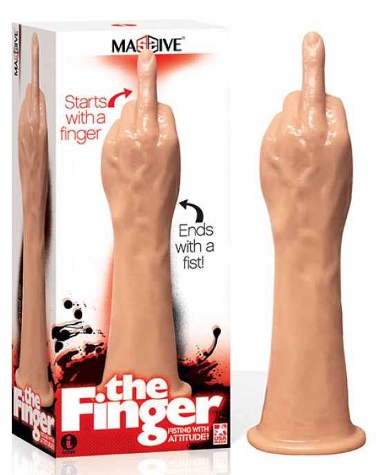 Massive The Finger - 14 Inch Fisting Trainer - Flesh