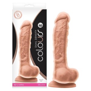 Colours Dual Density - 8'' Dong - Flesh 20.3 cm Dong