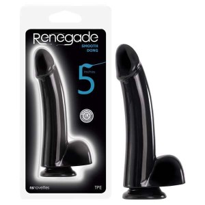 Renegade Smooth Dong - Black 12.7 cm (5'') Dong