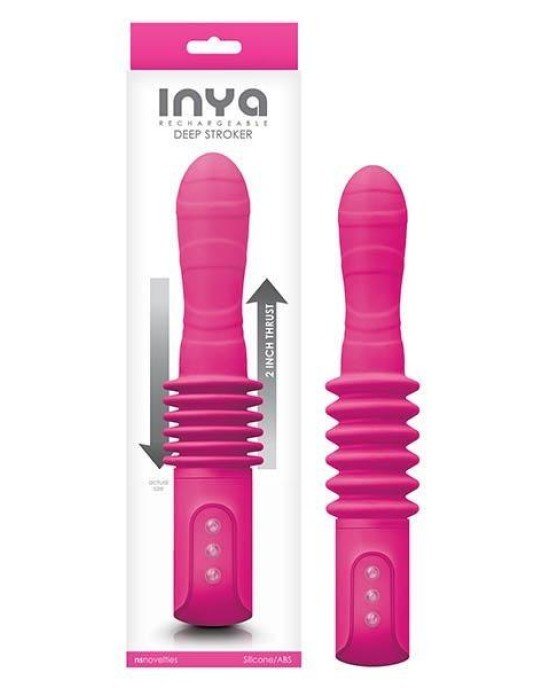 INYA Deep Stroker - Pink Thrusting Vibrator