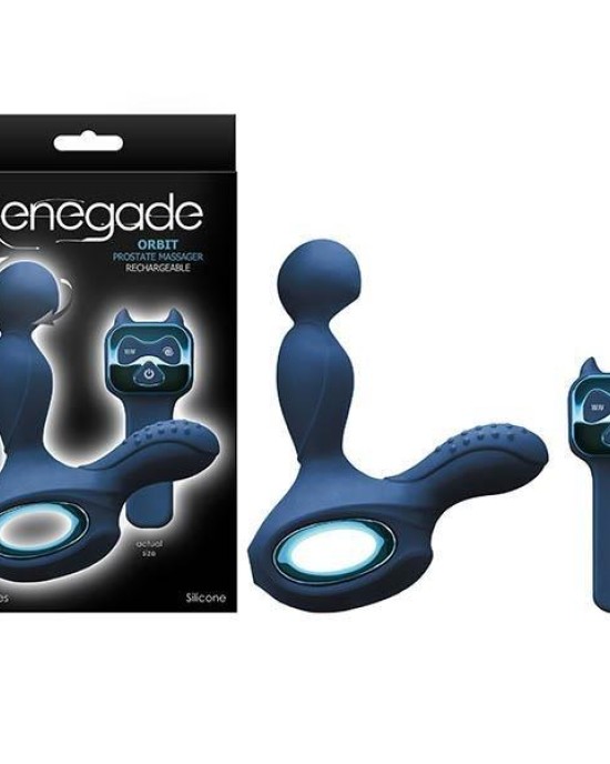 Renegade Orbit Rotating Tip Prostate Massager with Wireless Remote