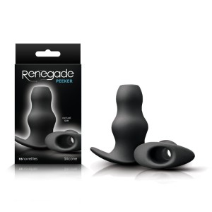 Renegade - Peeker - Black Small 7.5 cm Hollow Butt Plug