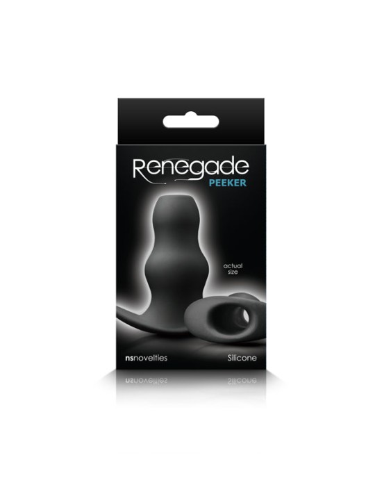 Renegade - Peeker - Black Small 7.5 cm Hollow Butt Plug