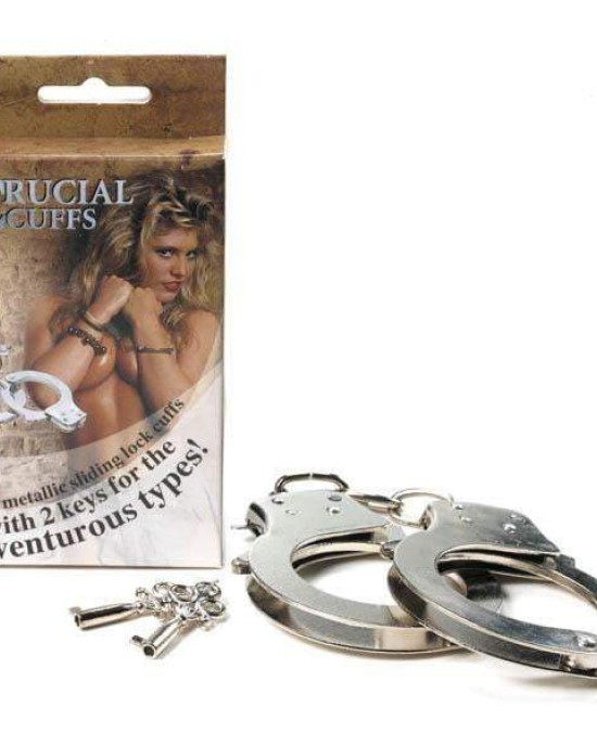 Crucial Cuffs - Metal Hand Cuffs with Keys