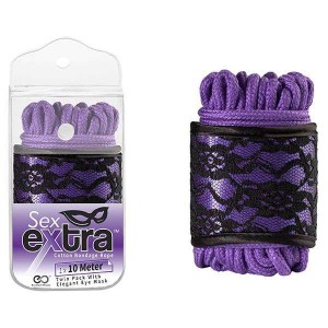 Sex Extra Cotton Rope - Purple Bondage Rope - 10 m Length