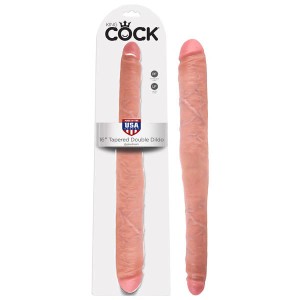 King Cock 16 Inch Double Dildo - Flesh