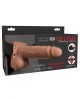 Fetish Fantasy Vibrating 7 Inch Hollow Strap-On with Remote - Tan