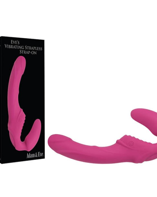 Adam & Eve Eve's Vibrating Strapless Strap-On - Pink