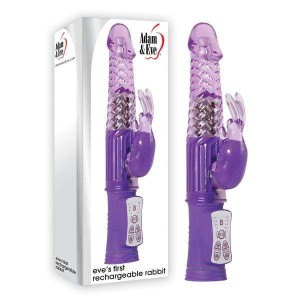 Adam & Eve Eve's First Rechargeable Rabbit Vibrator - Purple