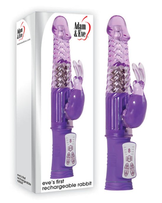 Adam & Eve Eve's First Rechargeable Rabbit Vibrator - Purple