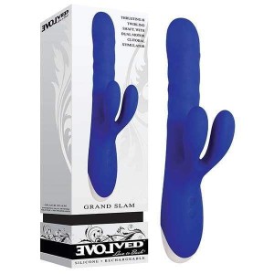 Evolved Grand Slam Thrusting Rabbit Vibrator - Blue