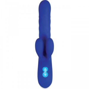 Evolved Grand Slam Thrusting Rabbit Vibrator - Blue