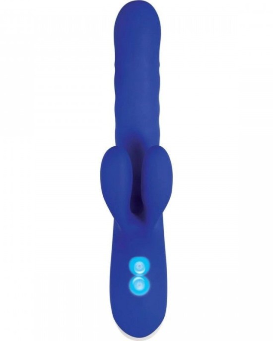 Evolved Grand Slam Thrusting Rabbit Vibrator - Blue