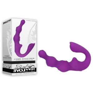 Come Together - Vibrating Strapless Strap-on - Purple