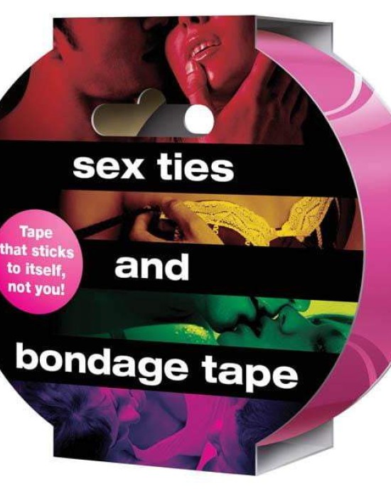 Sex Ties And Bondage Tape - Pink Bondage Tape - 20 metres