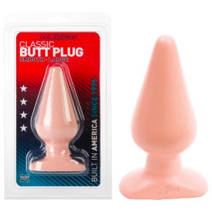 Doc Johnson Classic Large Smooth Butt Plug - Flesh