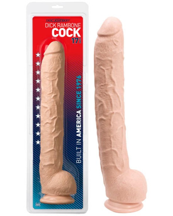 Dick Rambone Cock - Flesh 17 Inch Realistic Dong