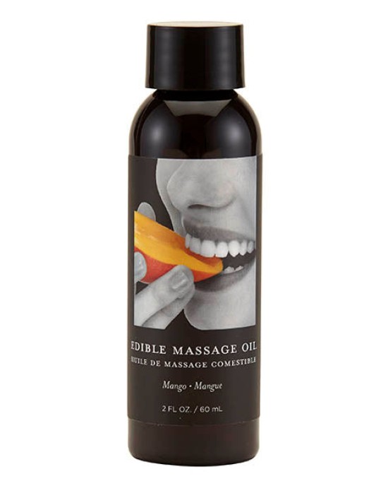 Edible Massage Oil - Mango Flavoured - 59mLS