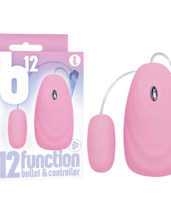 B12 - Pink 12-Function Bullet