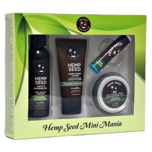 Hemp Seed Mini Mania  -  Guavalava (Guava & Blackberry) Scented Lotion Kit  -  4 Piece Set