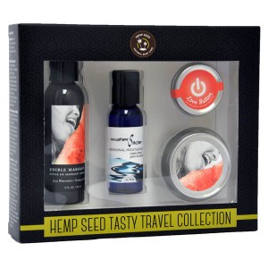 Hemp Seed Tasty Travel Collection  -  Watermelon Scented Lotion Kit  -  4 Piece Set