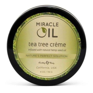 Miracle Oil Tea Tree Creme  -  Skin Soothing Cream with Hemp Seed Oil  -  113 g Tub