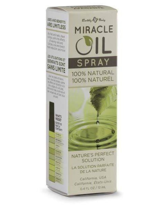 Miracle Oil Mini Spray  -  Skin Soothing Spray with Hemp Seed Oil  -  12 ml Spray Bottle