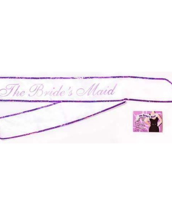 The Bride's Maid White Sash