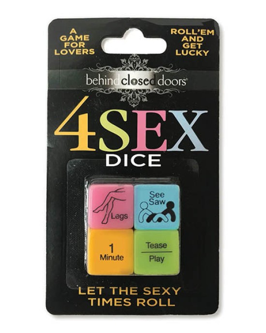 Behind Closed Doors - 4 Sex Dice - Dice Game for Couples