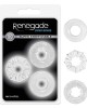 Renegade - Dyno Rings - Clear Cock Rings - Set of 3