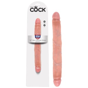 King Cock 12 Inch Flesh Slim Double Dildo