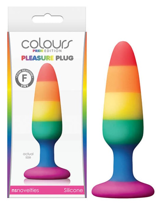 Colours Pride Edition - Pleasure Plug - Rainbow 11 cm Small Butt Plug