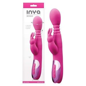 INYA Revolve Thrusting Rabbit Vibrator - Pink