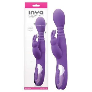 INYA Revolve Thrusting Rabbit Vibrator - Purple