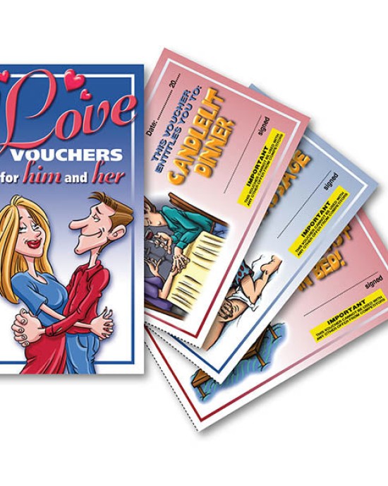 Love Vouchers for Him and Her - 10 Vouchers