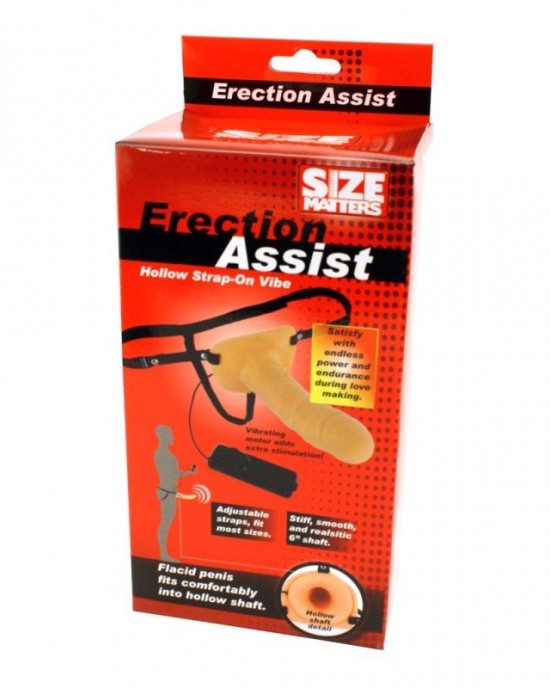 Size Matters Erection Assist Hollow Strap-on Vibe