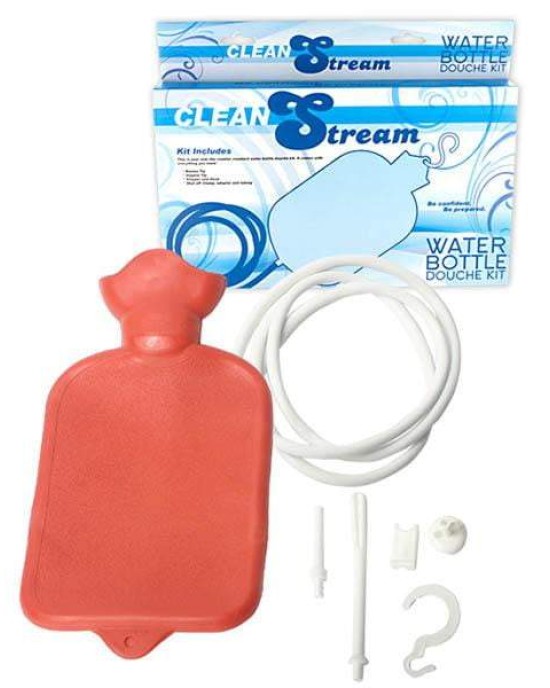 CleanStream Water Bottle Douche Kit - Red Unisex Douche Kit