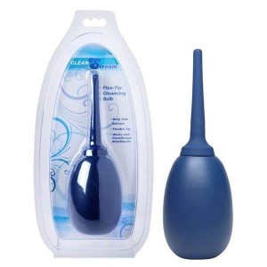 CleanStream Flex Tip Cleansing Enema Bulb - Blue Douche