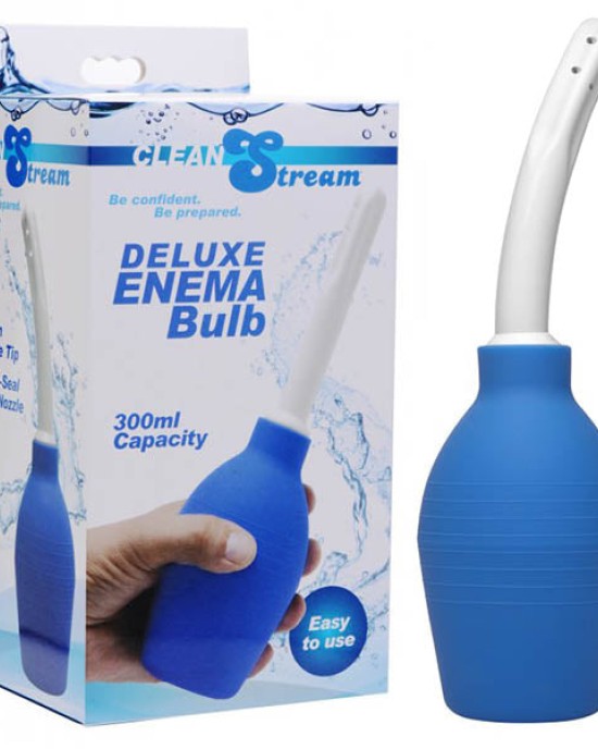 CleanStream Deluxe Enema Bulb - Blue Unisex Douche