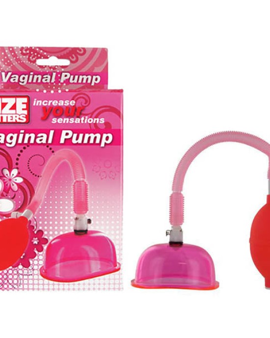 Size Matters Vaginal Pump And Cup Set - Pink Vagina Pump