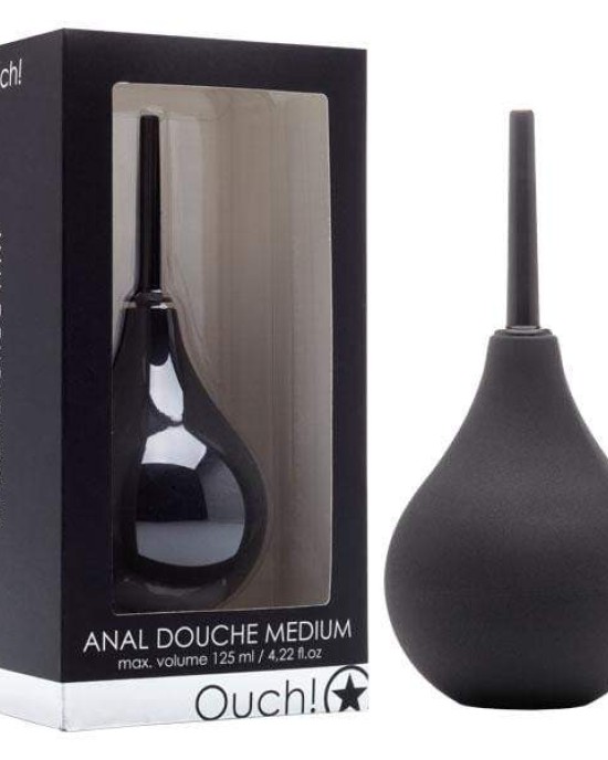 Ouch! Anal Douche - Medium - Black Douche - 125 ml